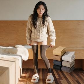 니트 발토시 레그워머 골프 발목 다리 무릎 방한 보온 롱 45cm