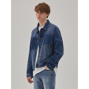 DENIM RAGLAN SLEEVE JACKET INDIGO