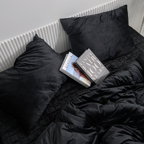 더블리 라스트허그 플란넬 극세사 양면 차렵이불 베개세트 SS