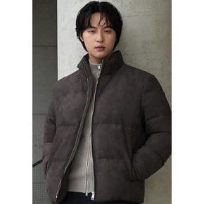 스웨이드 구스다운 숏패딩 ADE4JP1905CJB