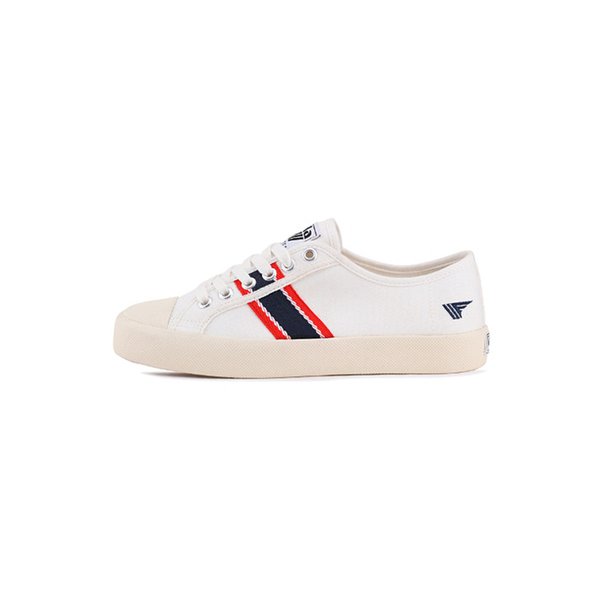 REFURB_골라클래식 여성 Coaster Stripe Off White/Red/French Blue CLA518WR_RF