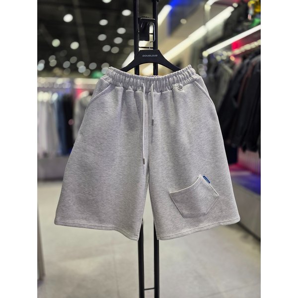 [시흥점] 공용 합포 비대칭 카펜더  버뮤다핏 반바지 백멜란지/JHZK81301LG