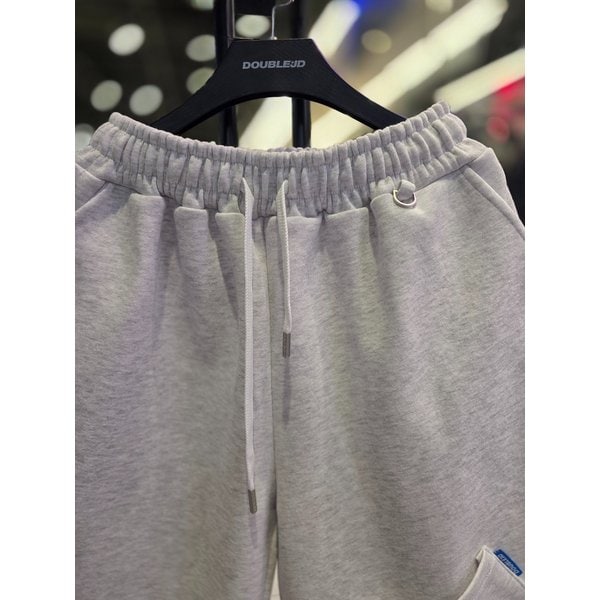 [시흥점] 공용 합포 비대칭 카펜더  버뮤다핏 반바지 백멜란지/JHZK81301LG