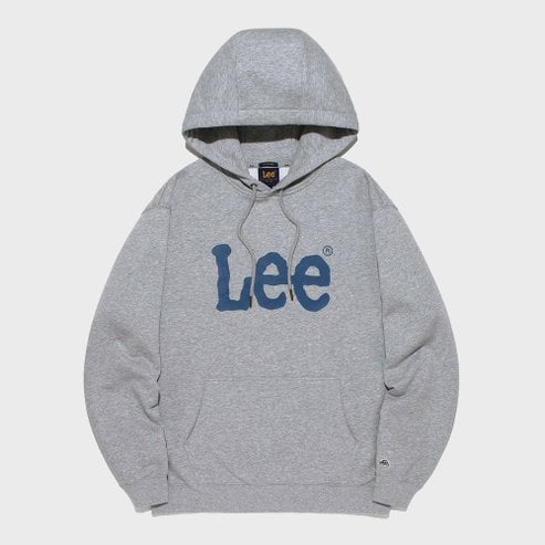 LEE 빅 트위치 로고 후드 티셔츠 그레이 LE2501HD01GR