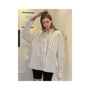 Wide Harry Stripe Shirt White