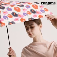카라꽃 자외선차단/차광율 99 암막 방풍 경량 슬림 3단 수동 양우산 (우산 겸 양산) RSL-2504