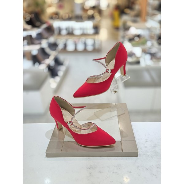 [시흥점] 여성 7센티 큐빅 발등 스트랩 펌프스 (712611010)