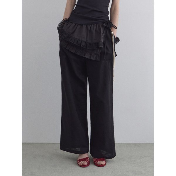 [기장선택]에센셜 린넨 팬츠_Black Ink