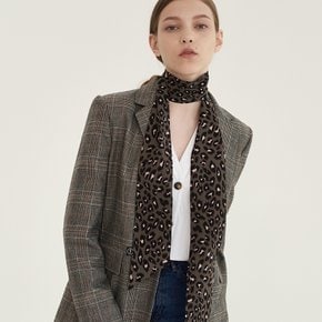 leopard tie scarf