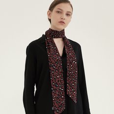 leopard tie scarf