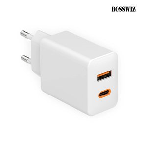 보스위즈 USB C타입 A타입 65W 2포트 PD 멀티 고속 급속 충전기 퀵차지 휴대폰 BOS-PD652