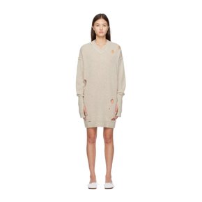 MM6메종마르지엘라 베이지 디스트레스 미니 드레스 S52HN0003 S18289 961 Beige