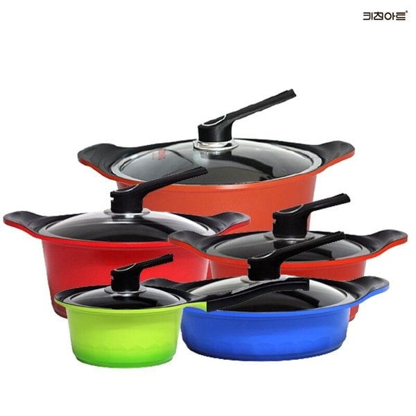 S100G 세라믹코팅 통주물 냄비세트 5종A(편18+양20+24+전24+곰28)
