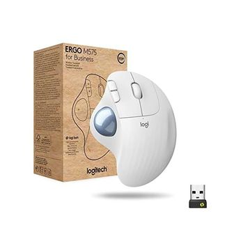 Logitech 독일 로지텍 블루투스 무선 마우스 Logitech Ergo M575 Business Mouse Off White 1379065