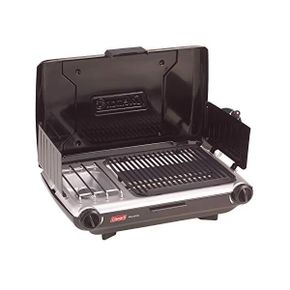 미국 콜맨 스토브 캠핑용품 Coleman Tabletop 2in1 Camping Grill/Stove 2Burner Propane Grill