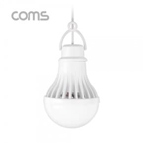 [ND653] Coms 캠핑용 USB 램프(전구형) 5V/7W / 14 LED / 1M / White / LAMP