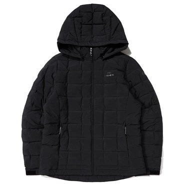 아이더 패딩 JQS DWW23502Z1 CROIFFLE (크로플) 여성 슬림 다운 자켓 (Black)