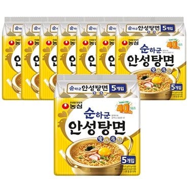 농심 순하군 안성탕면 125g x 40개입