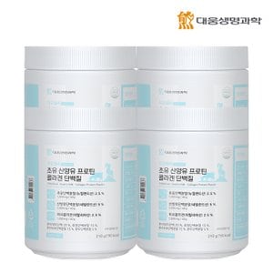 대웅생명과학 아임헬씨 초유 산양유 프로틴 콜라겐 단백질 210g 4통