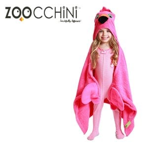 ZOOCCHINI 주치니 캐릭터 후드타올 주니어 Franny the Flamingo