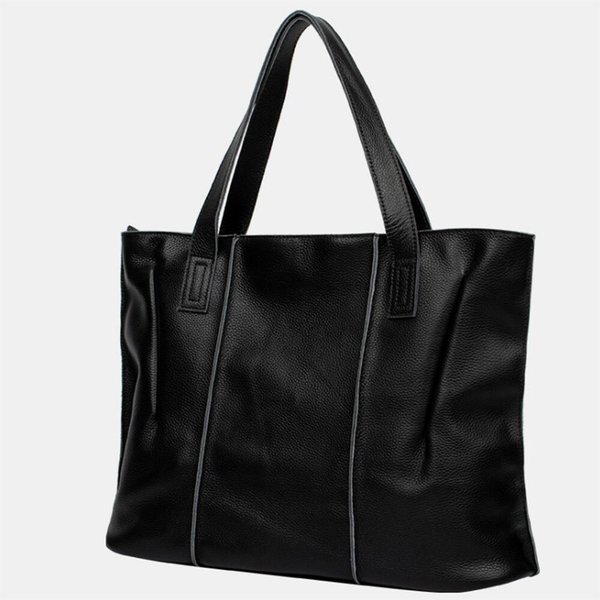 [옷자락] 여자 가죽서류가방 빅사이즈 플리츠 사각 숄더백