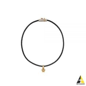 베르사체 CRYSTAL MEDUSA LEATHER NECKLACE (1009217 1A05169 1B130) (크리스탈 메두사