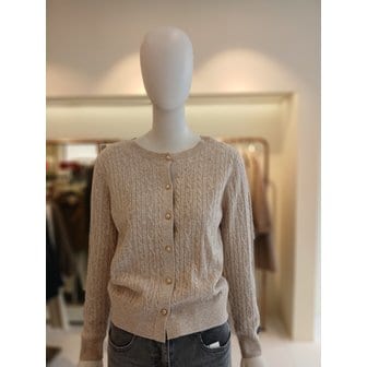 CC콜렉트 [여주점] 씨씨콜렉트 라운드넥케이블니트가디건 E261ksl111