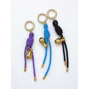 Handle Vase Rope Keyring Gold / 3color