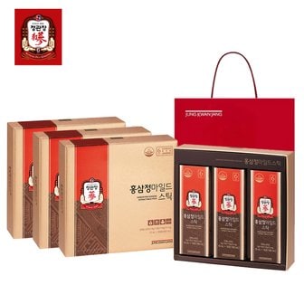 정관장 홍삼정 마일드스틱 10ml 30포 3세트+쇼핑백-선물포장