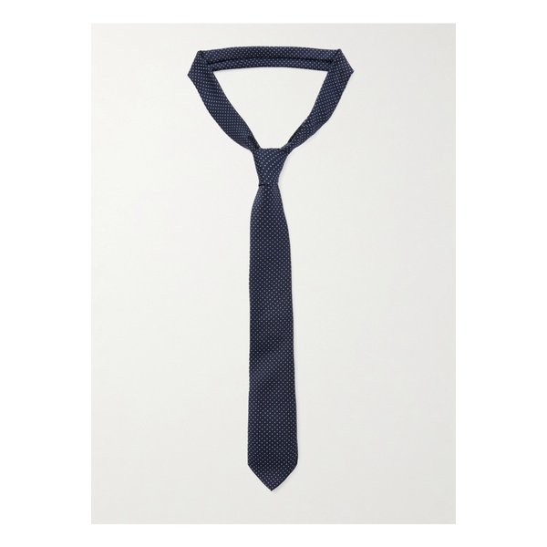 더프랭키샵 렌 폴카 도트 자카드 타이 블루 46376663162949623