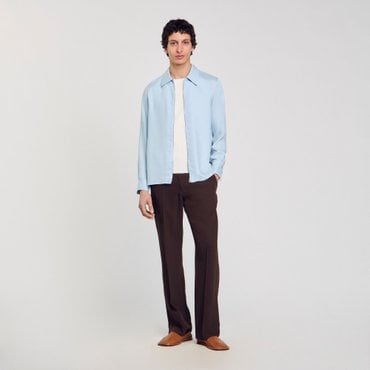 산드로옴므 [SANDRO HOMME] 셔츠 칼라 집업 자켓 SH25S3MRJ1431