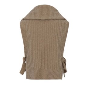 POPCORN PADDED PANEL VEST_Beige