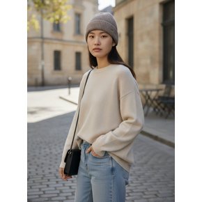 캐시미어 울 비니 남녀공용 니트모자 0880685