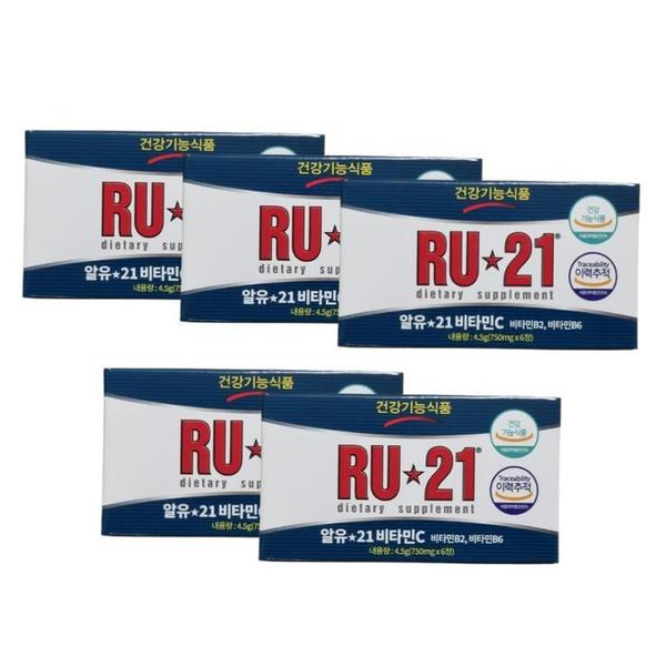 알유21 비타민C 750mg 6정 x 5박스 RU21 (S30098598)