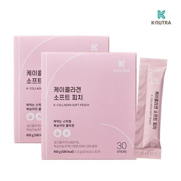 케이뉴트라 케이콜라겐 소프트피치 콜라겐 젤리 스틱 15g x 30포 2...