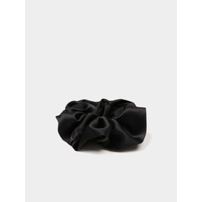 Silk Scrunchie (M) - Black