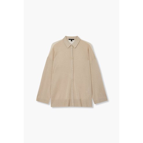 ARMANI EXCHANGE AX 여성 메탈릭 시스루 카라 가디건(A424132003)골드