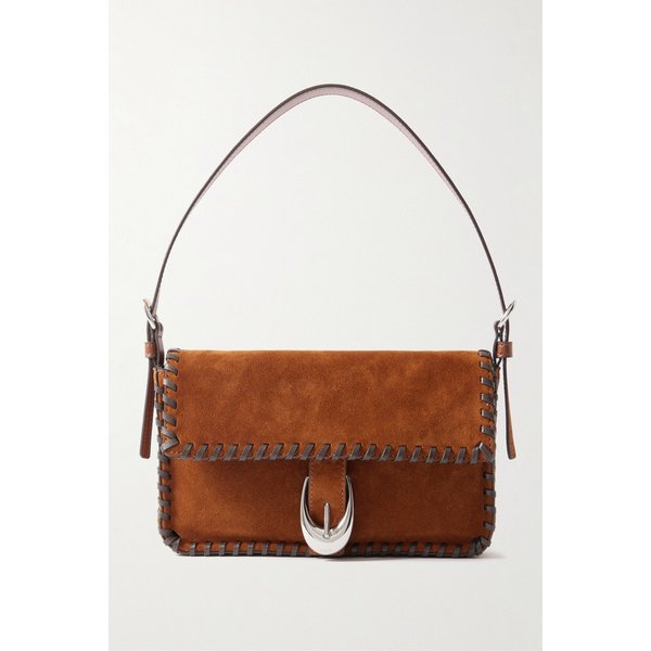 스타우드 할로우 버클 휩스티치 스웨이드 숄더백 46376663162986063