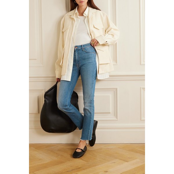 넷 서스테인 더 대즐러 앵클 미드라이즈 슬림 진 라이트 데님 1647597326007986