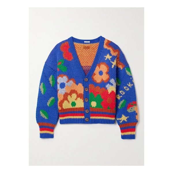 더 버튼 인타르시아 알파카 혼방 가디건 멀티컬러 46376663162900266