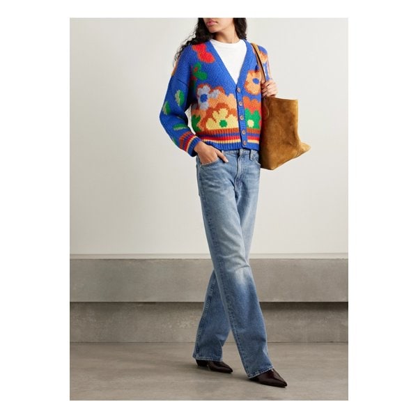 더 버튼 인타르시아 알파카 혼방 가디건 멀티컬러 46376663162900266