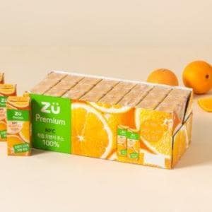  트레이더스 ZU 프리미엄 오렌지 착즙주스 200ml 24개