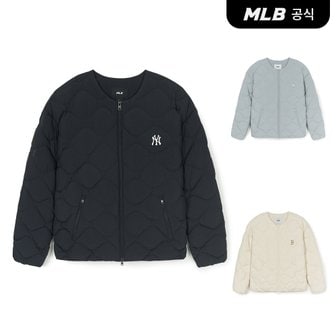 MLB [코리아공식] [MLB] 베이직 U넥 경량 숏패딩 (3 COLOR)