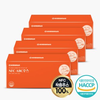 참앤들황토농원 NFC 100% ABC주스 70ml x 30포 4박스