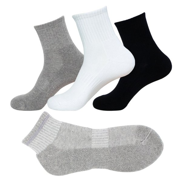 두꺼운 이중바닥양말 5켤레 땀흡수 런닝 스포츠 양말 쿠션 중목