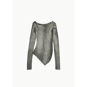 에드워드커밍 26SS Moss Fog Banana Top, Washed Dark Green