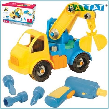 키움하우스 [밧핫] 크레인공구놀이세트(34피스) TAKE APART CRANE