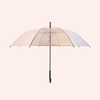 모찌봉 / 투명 컬러 감성 반자동 장우산