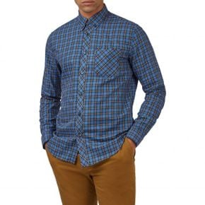 5057338 Ben Sherman Plaid Cotton Button-Down Shirt