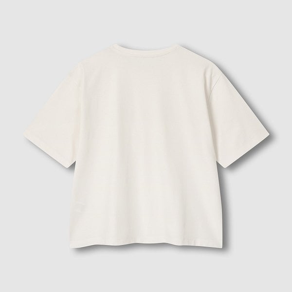 여 JAJU AIR 코튼 루즈핏 반팔 라운지 티셔츠 J206201073006